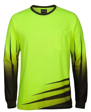 JBs Wear Hi Vis L/S Rippa Sub Tee (6HVRX)