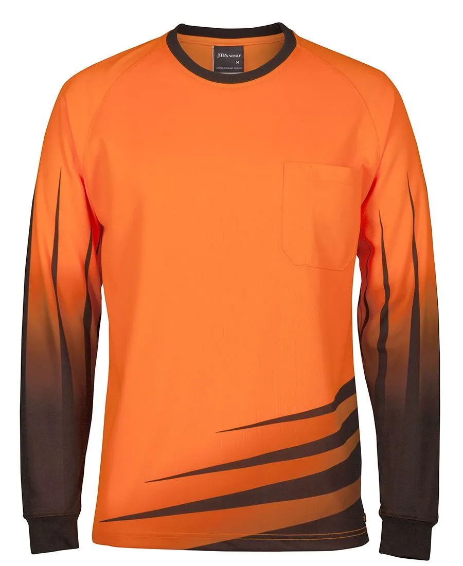 JBs Wear Hi Vis L/S Rippa Sub Tee (6HVRX)