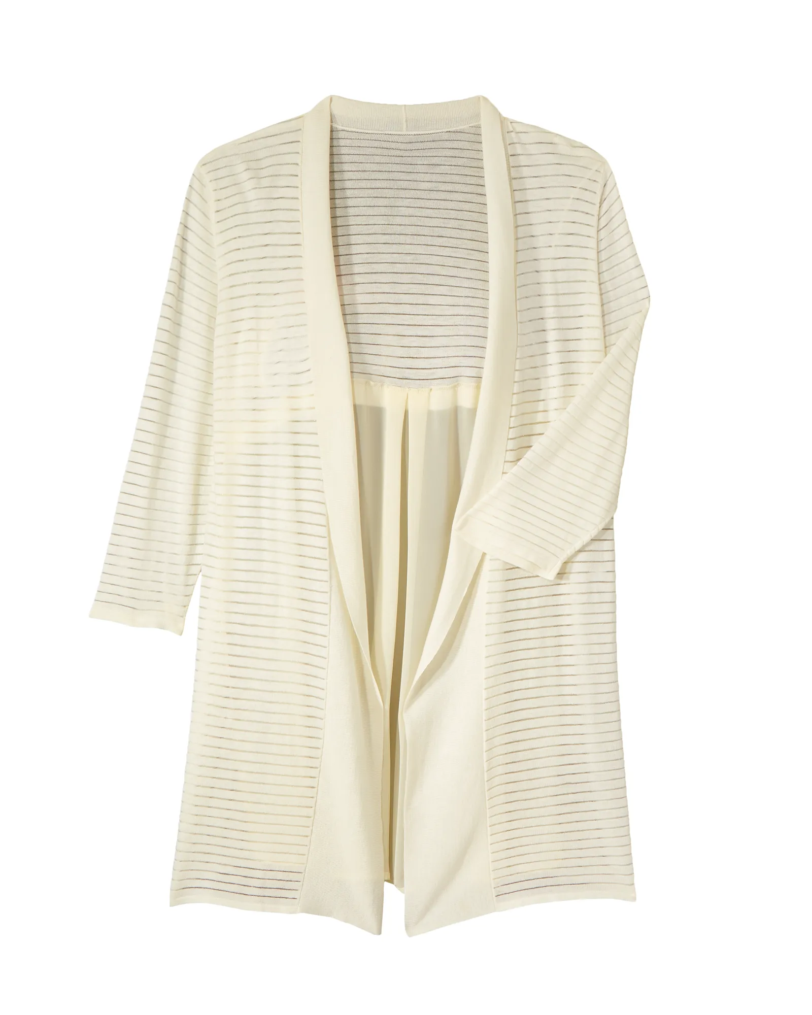 Leslie Three-Quarter-Sleeve Cardigan | Ivory