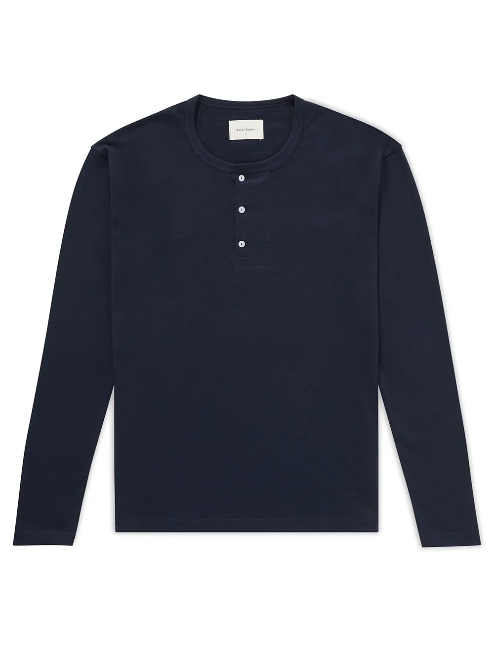 Long Sleeve Henley - Navy