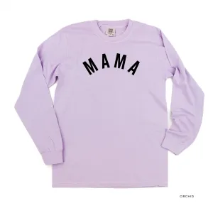 Mama (Arched) - Basics Collection - LONG SLEEVE Comfort Colors Tee