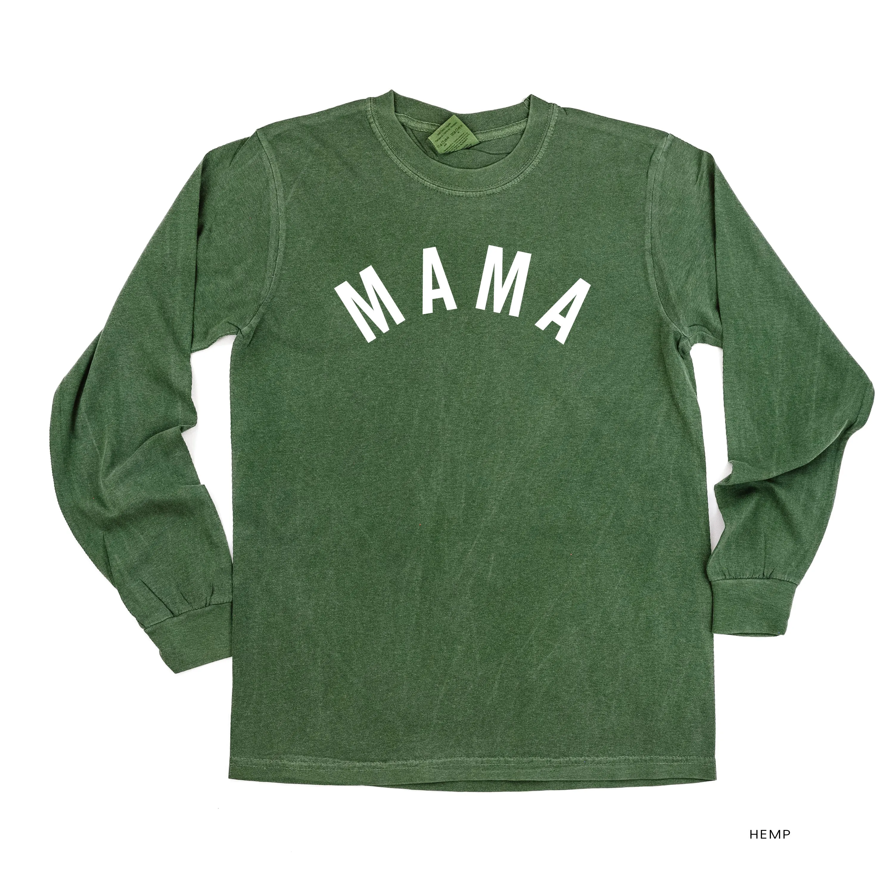 Mama (Arched) - Basics Collection - LONG SLEEVE Comfort Colors Tee