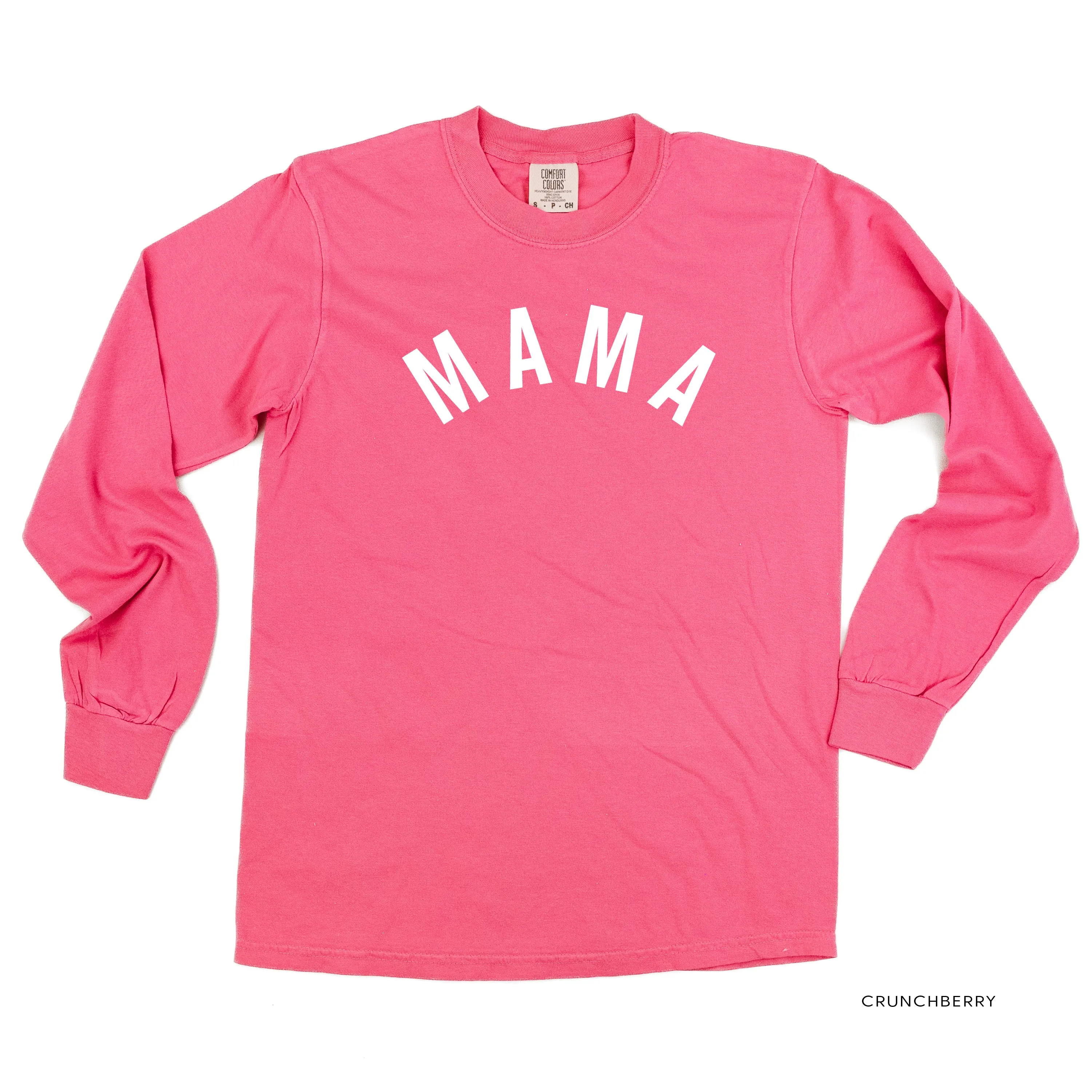 Mama (Arched) - Basics Collection - LONG SLEEVE Comfort Colors Tee