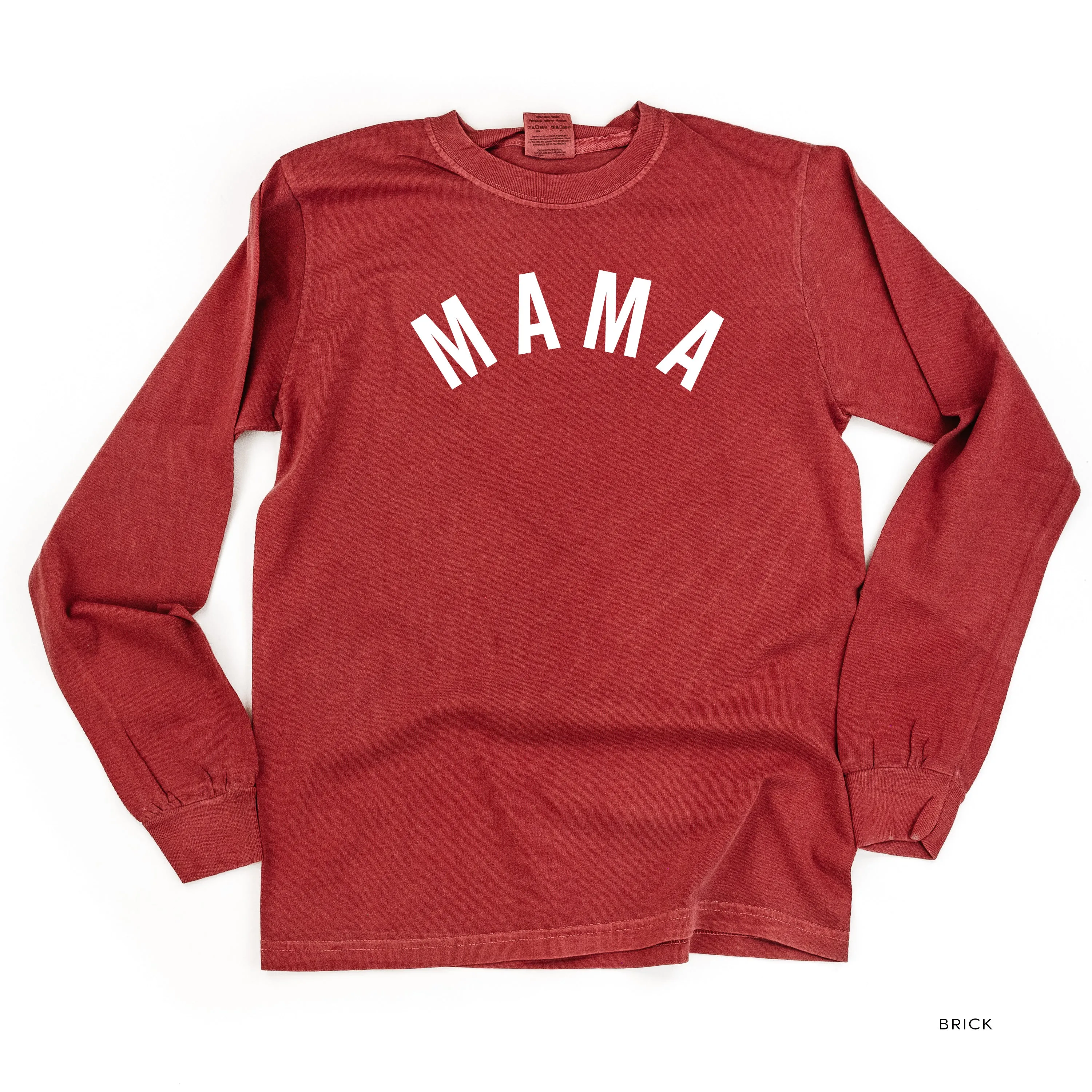 Mama (Arched) - Basics Collection - LONG SLEEVE Comfort Colors Tee