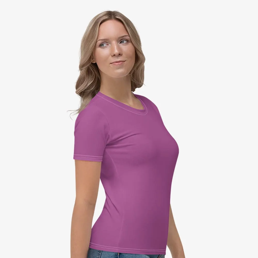 Monochrome Stretchy Tee Violet