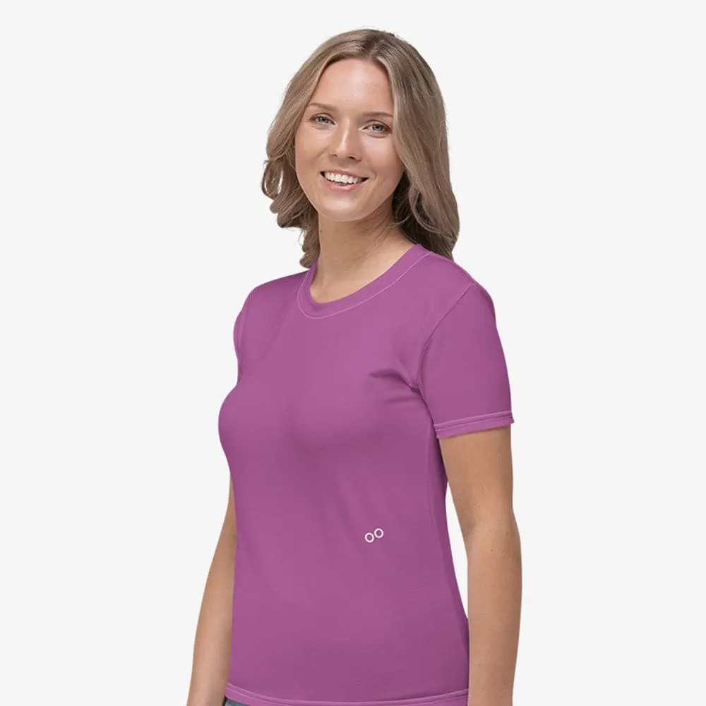 Monochrome Stretchy Tee Violet