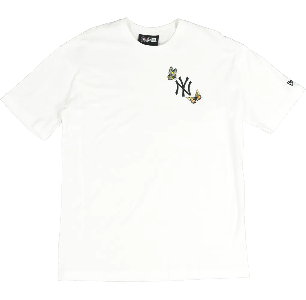 New Era New York Yankees Butterfly Oversized T-Shirt White