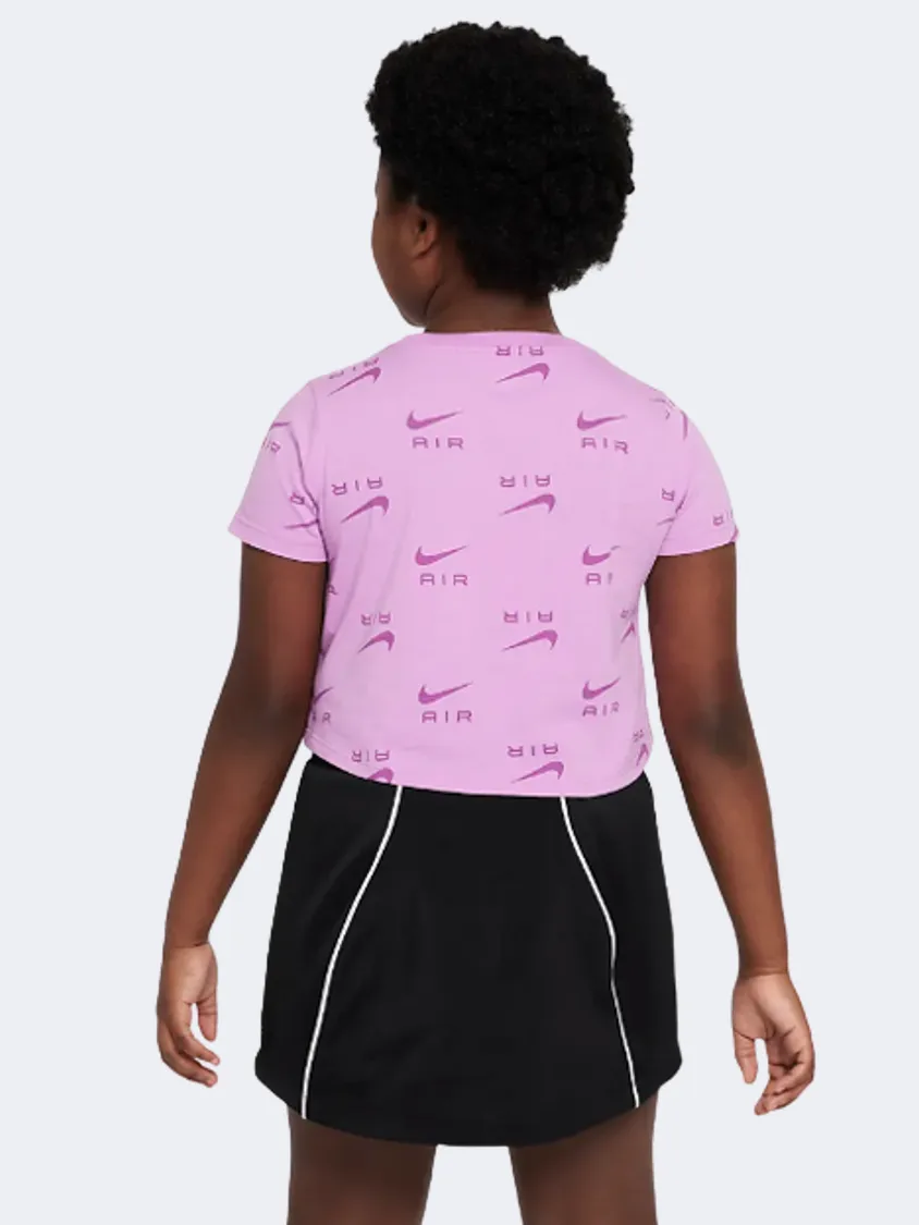 Nike Air Crop Girls Lifestyle T-Shirt Rush Fuchsia