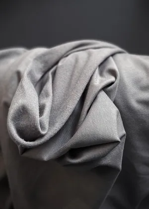 Organic Cotton French Terry Knit, Cloud Grey