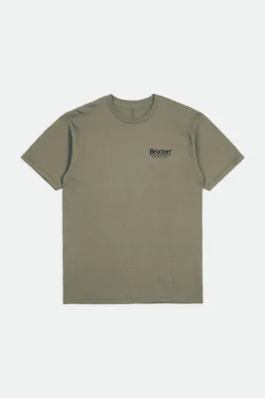 Palmer Line S/S Standard Tee - Worn Wash Military Olive