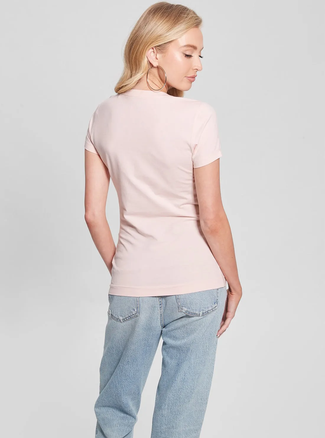 Pink Script Logo T-Shirt