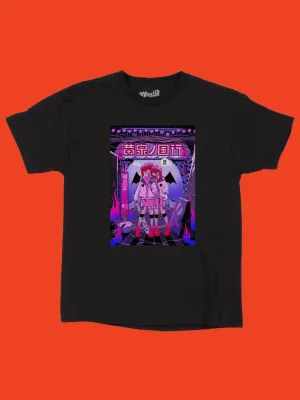 Popkiller Artist Series A.Yami Enma Twin Devil Girls Youth T-shirt