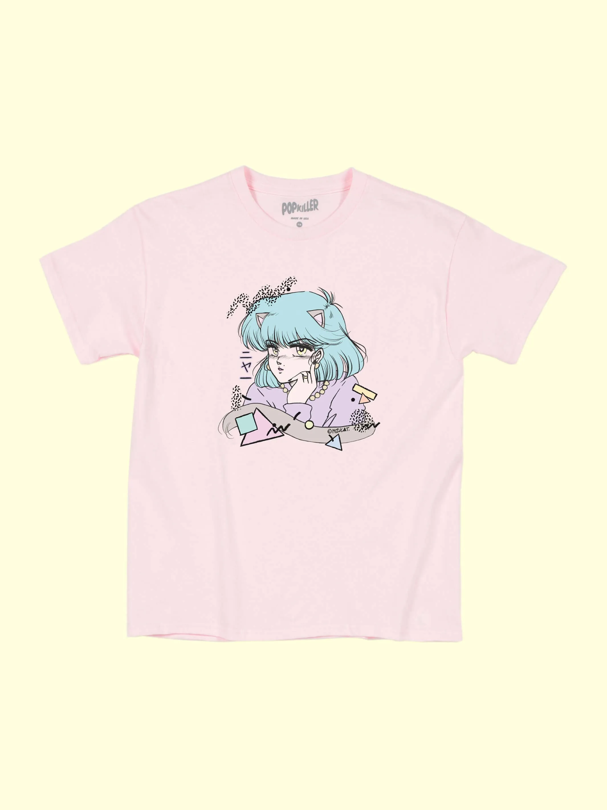 Popkiller Artist Series Mizucat 80s Nyan Youth T-shirt