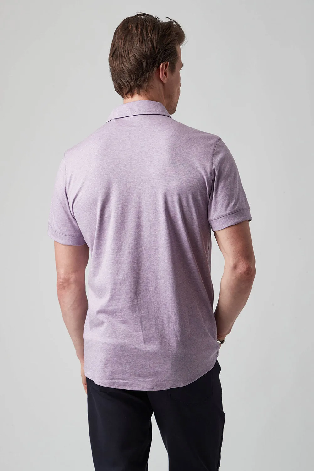 Raffi The Linden Short Sleeve Button Front Shirt RW22210 | Lilac | Clearance Final Sale