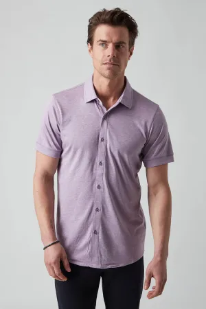 Raffi The Linden Short Sleeve Button Front Shirt RW22210 | Lilac | Clearance Final Sale