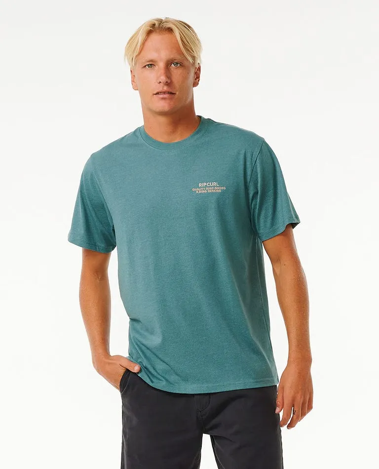 Rip Curl Ezzy Embroid Tee-Bluestone Marle