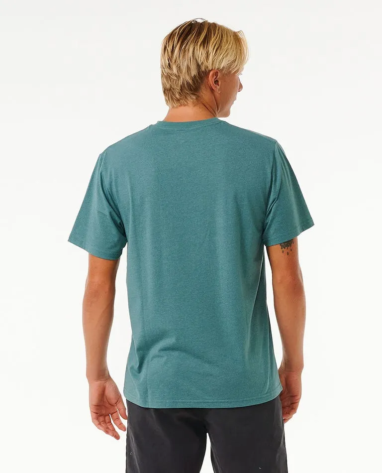 Rip Curl Ezzy Embroid Tee-Bluestone Marle