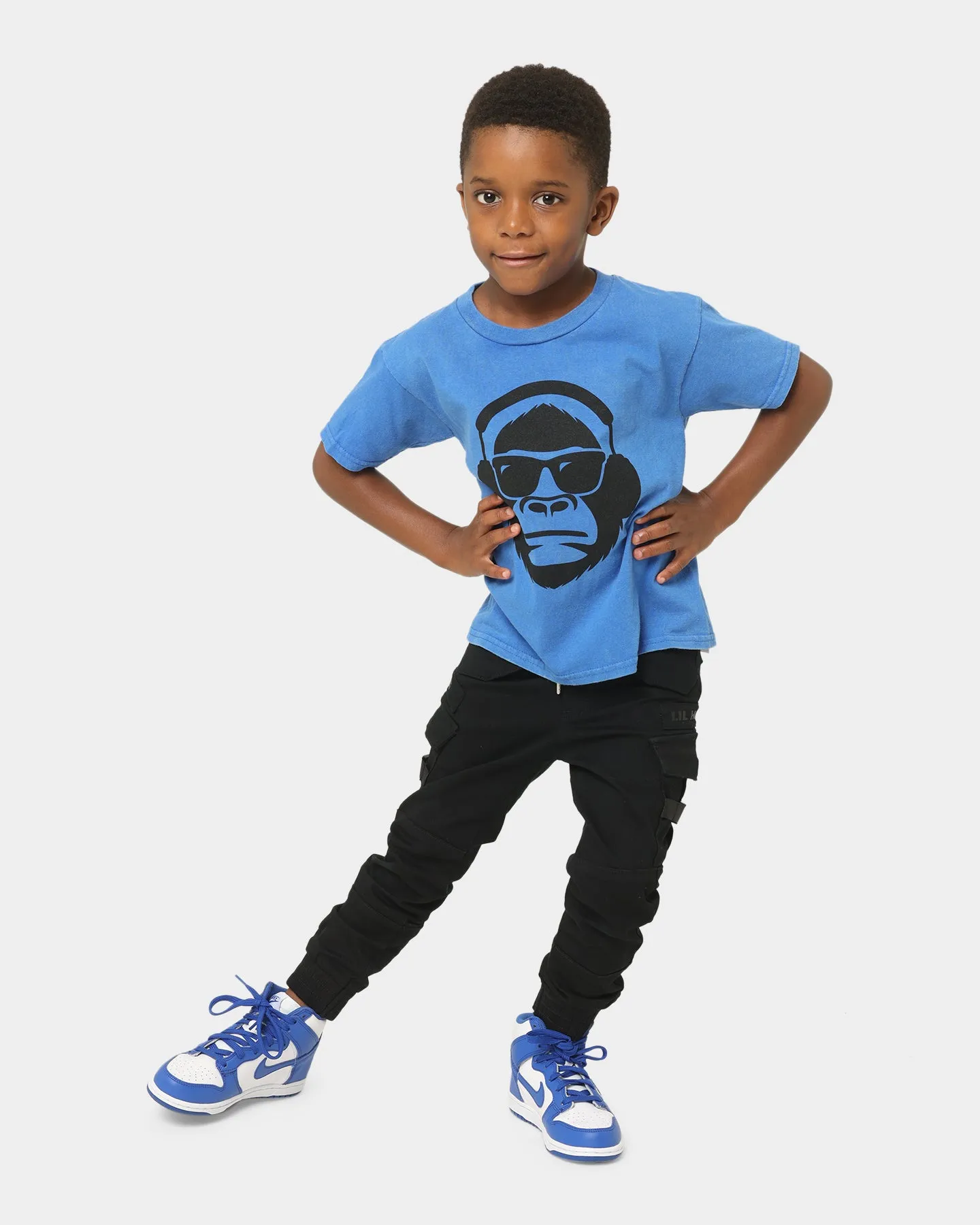 Shortie Kids' Gorilla T-Shirt Blue