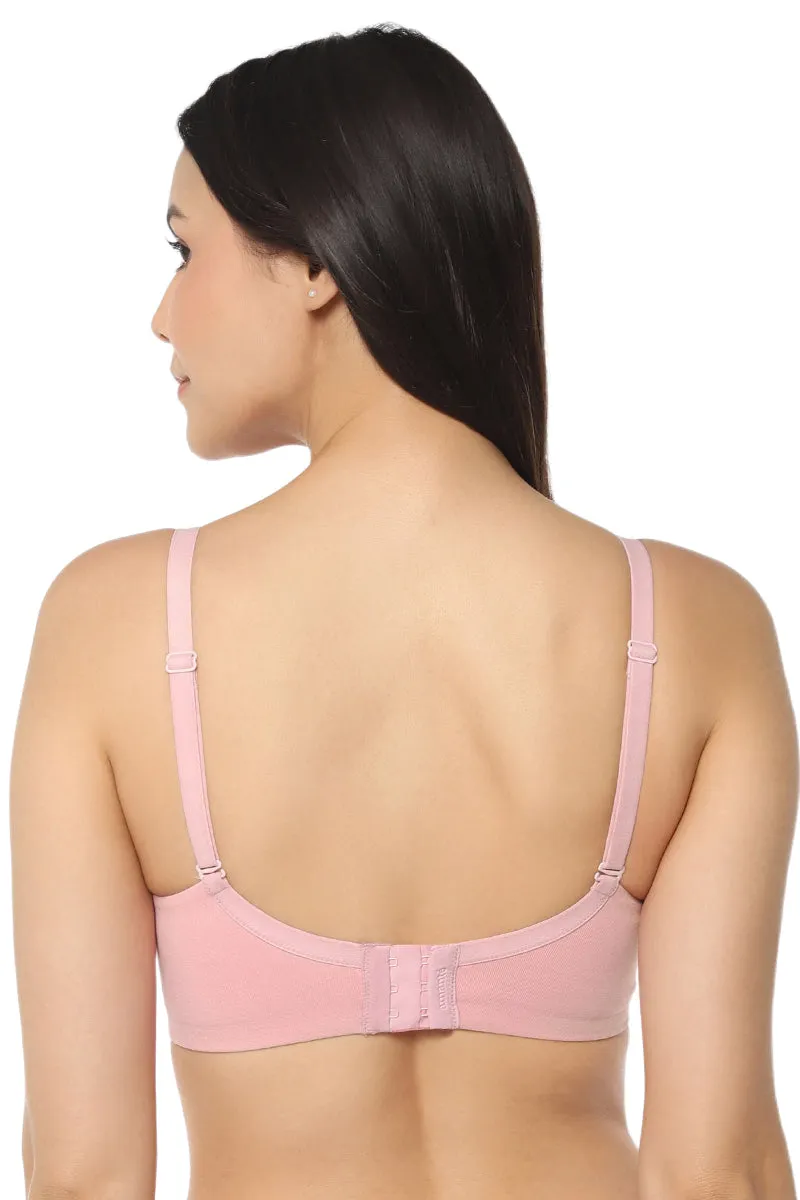 Signature Cotton Padded & Wirefree Bra - Pink Nectar