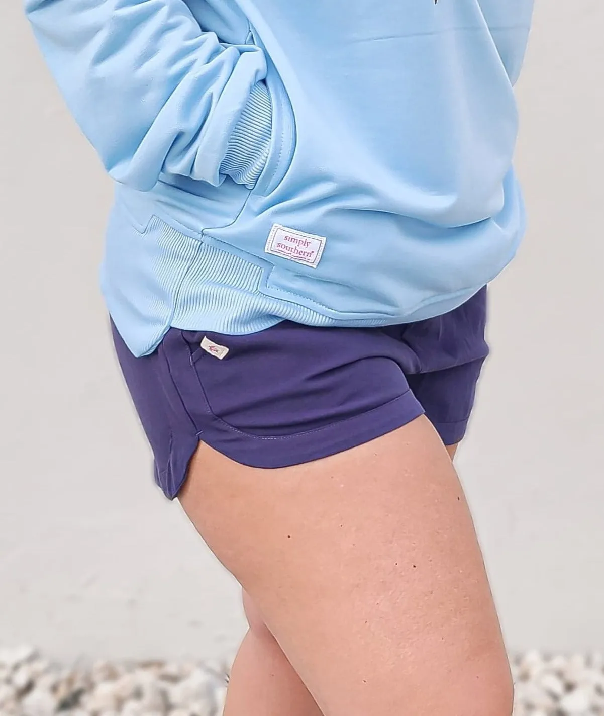 Simply Southern Everyday Shorts-Navy