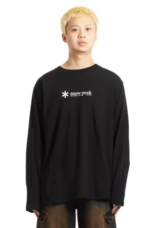 SNOW PEAK - SOFT COTTON LOGO LONG SLEEVE TEE