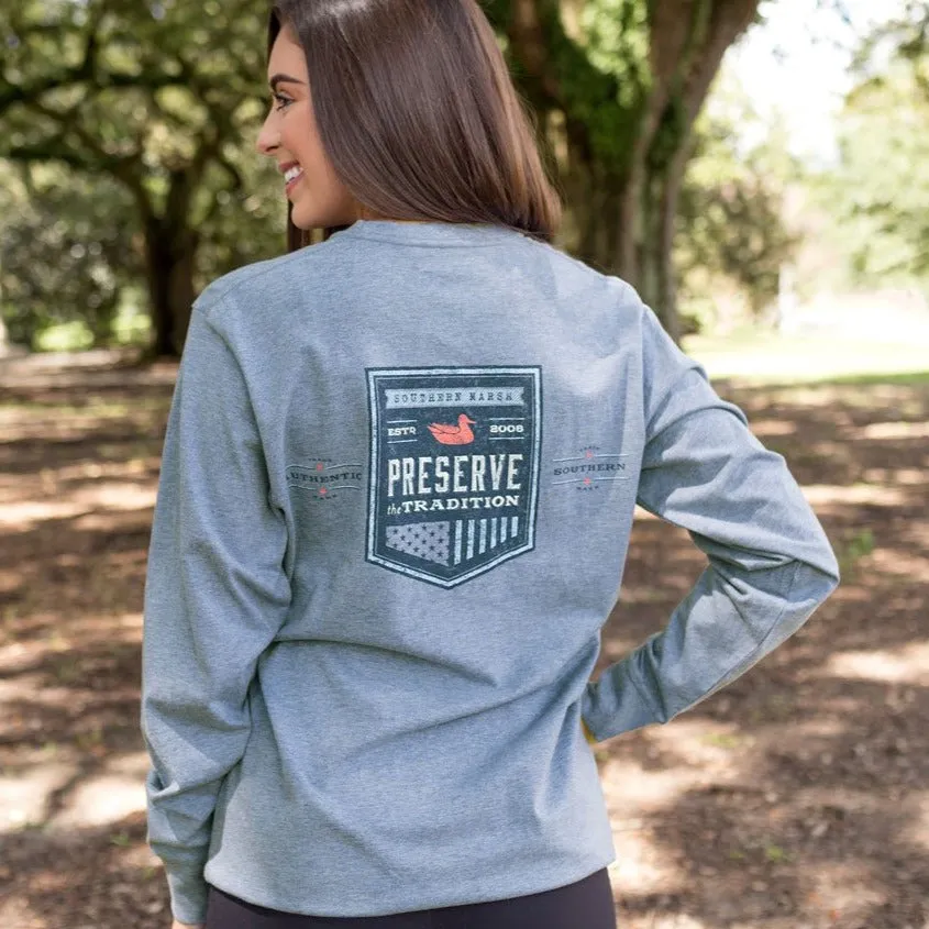 Southern Tradition Crest Tee - Long Sleeve