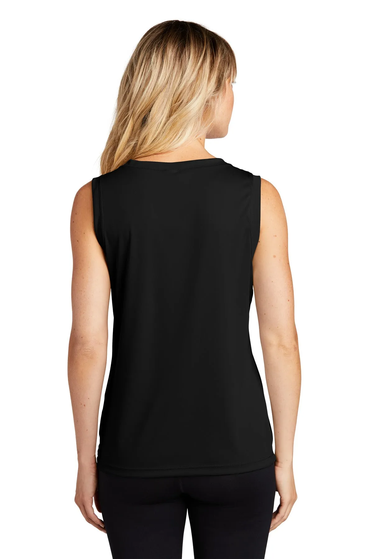 Sport-Tek® Ladies Sleeveless PosiCharge® Competitor™ V-Neck Tee. LST352