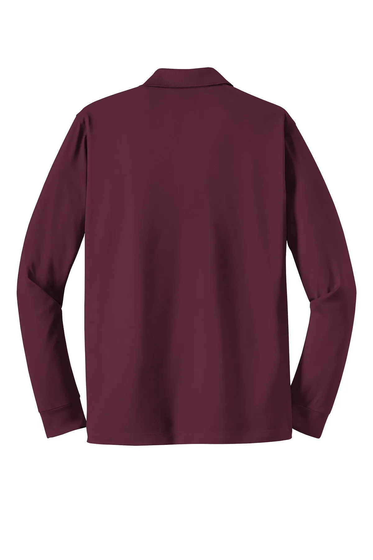 Sport-Tek® Long Sleeve Micropique Sport-Wick® Polo - Maroon