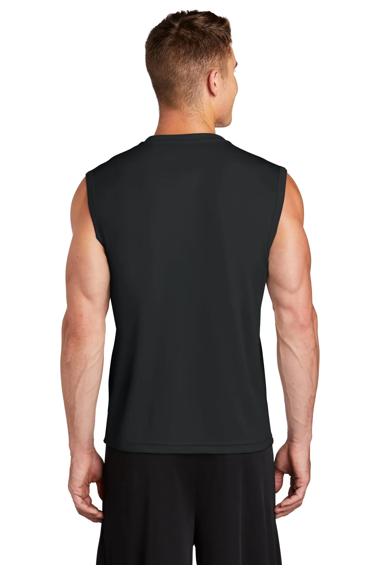 Sport-Tek Sleeveless PosiCharge Customized Competitor Tee's, Black