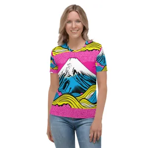 Stand Out in the Ring with Mt Fuji Pop Art Short Sleeve Rash Guards 002