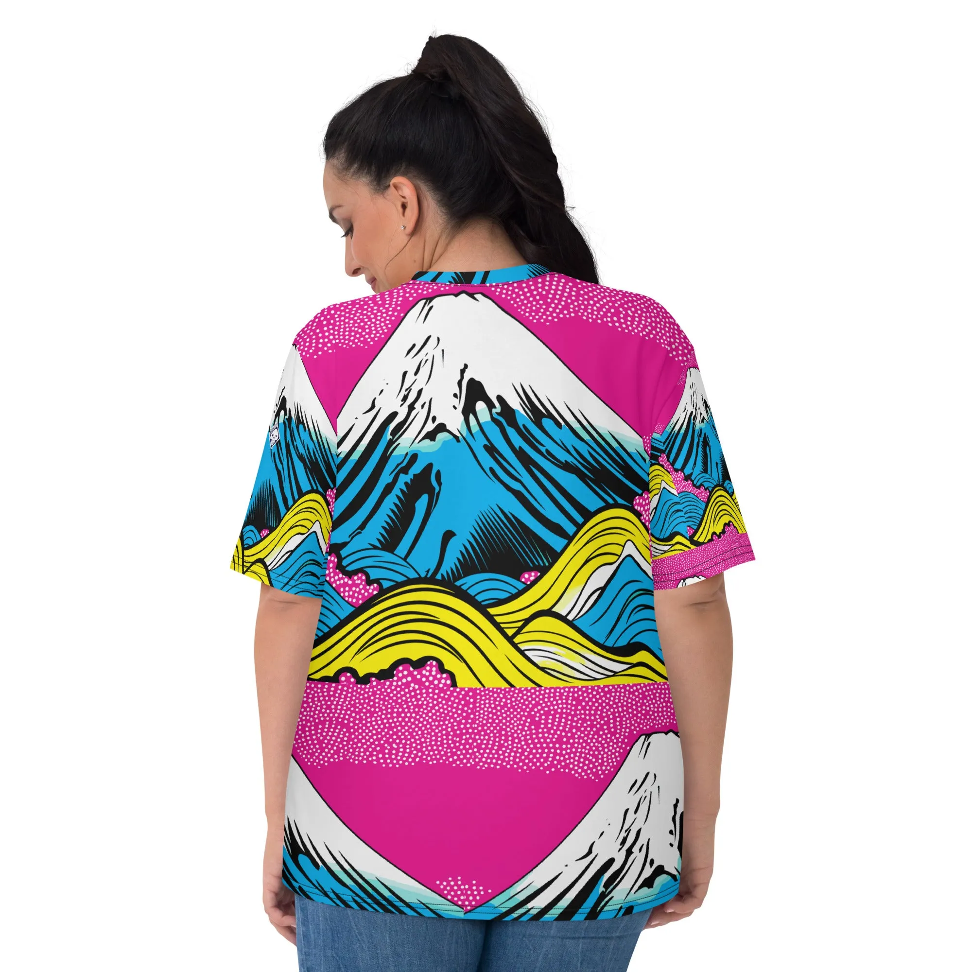 Stand Out in the Ring with Mt Fuji Pop Art Short Sleeve Rash Guards 002