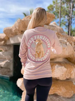 'Stay Pawsitive' Puppy Long Sleeve Tee by Simply Southern