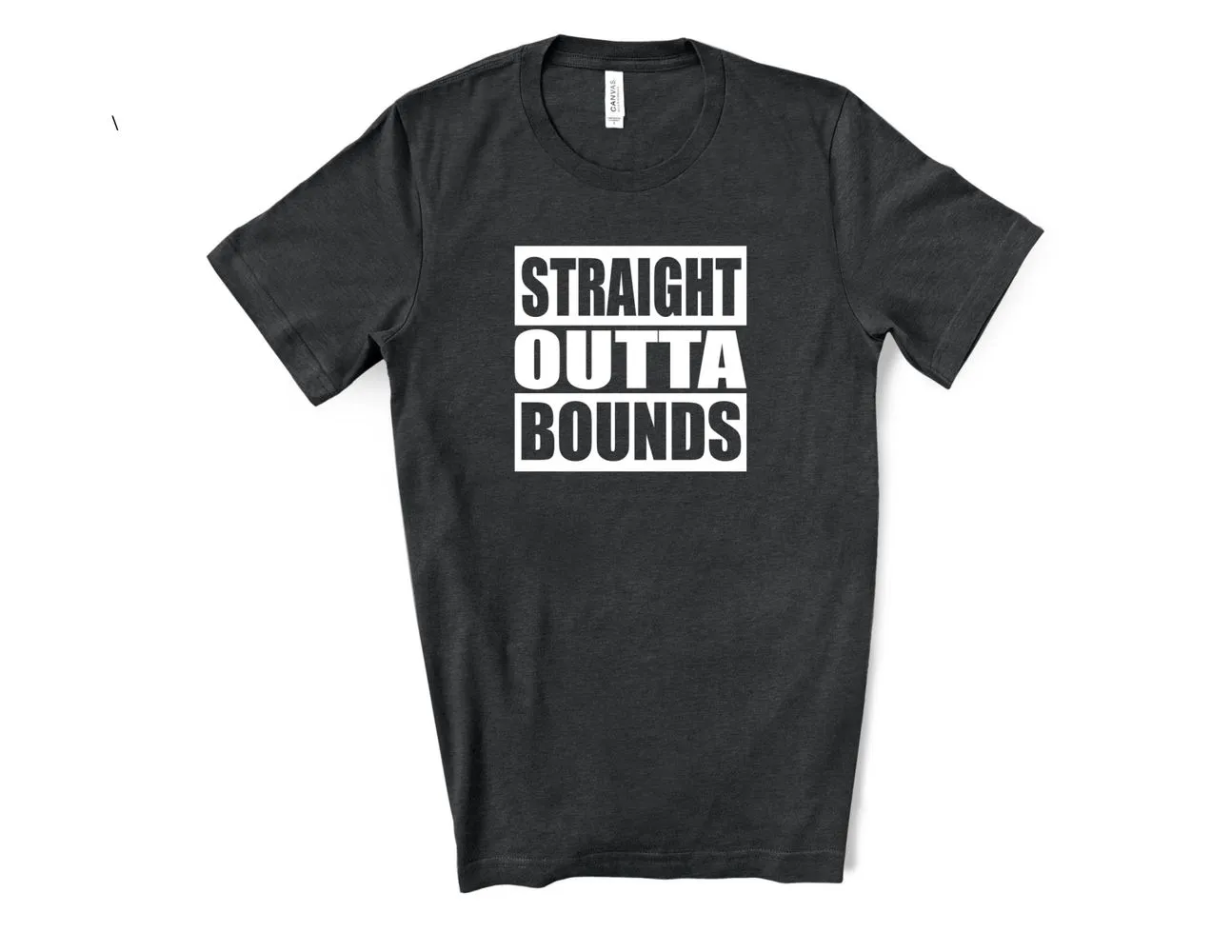 Straight Outta Bounds Golf T-Shirt - Black Heather