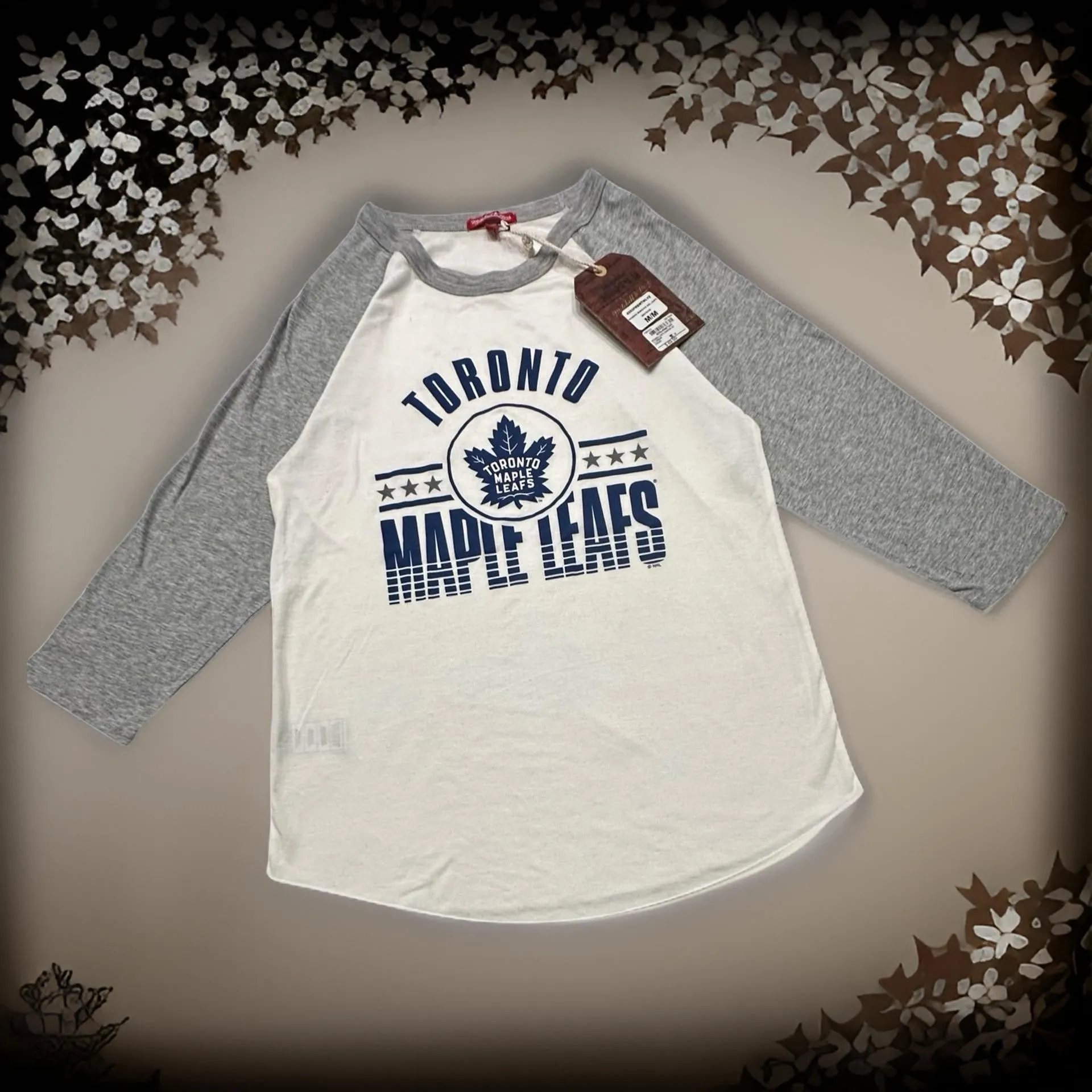 *Toronto Maple Leafs* baseball raglan tees by Mitchell & Ness (Women)