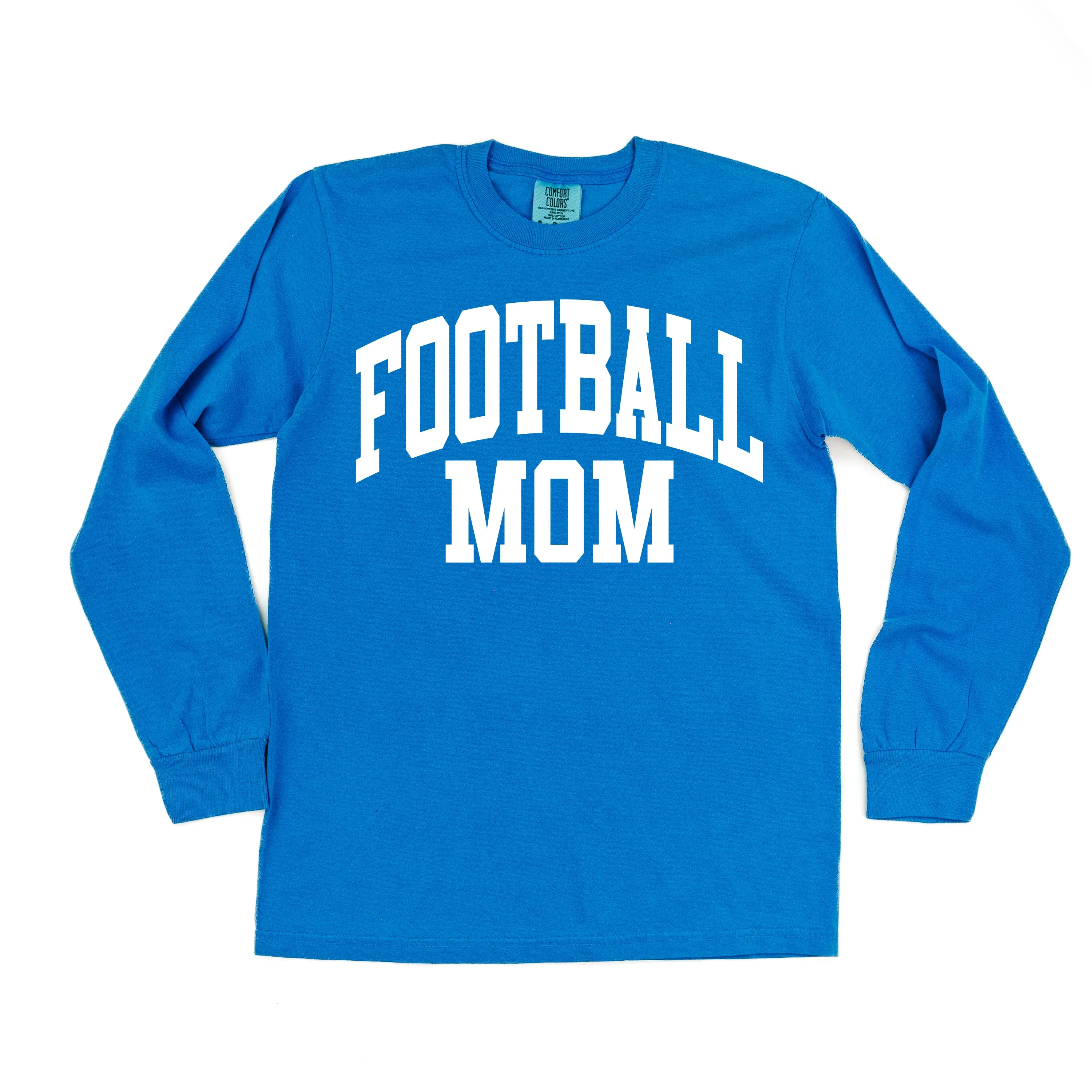 Varsity Style - FOOTBALL MOM - LONG SLEEVE COMFORT COLORS TEE