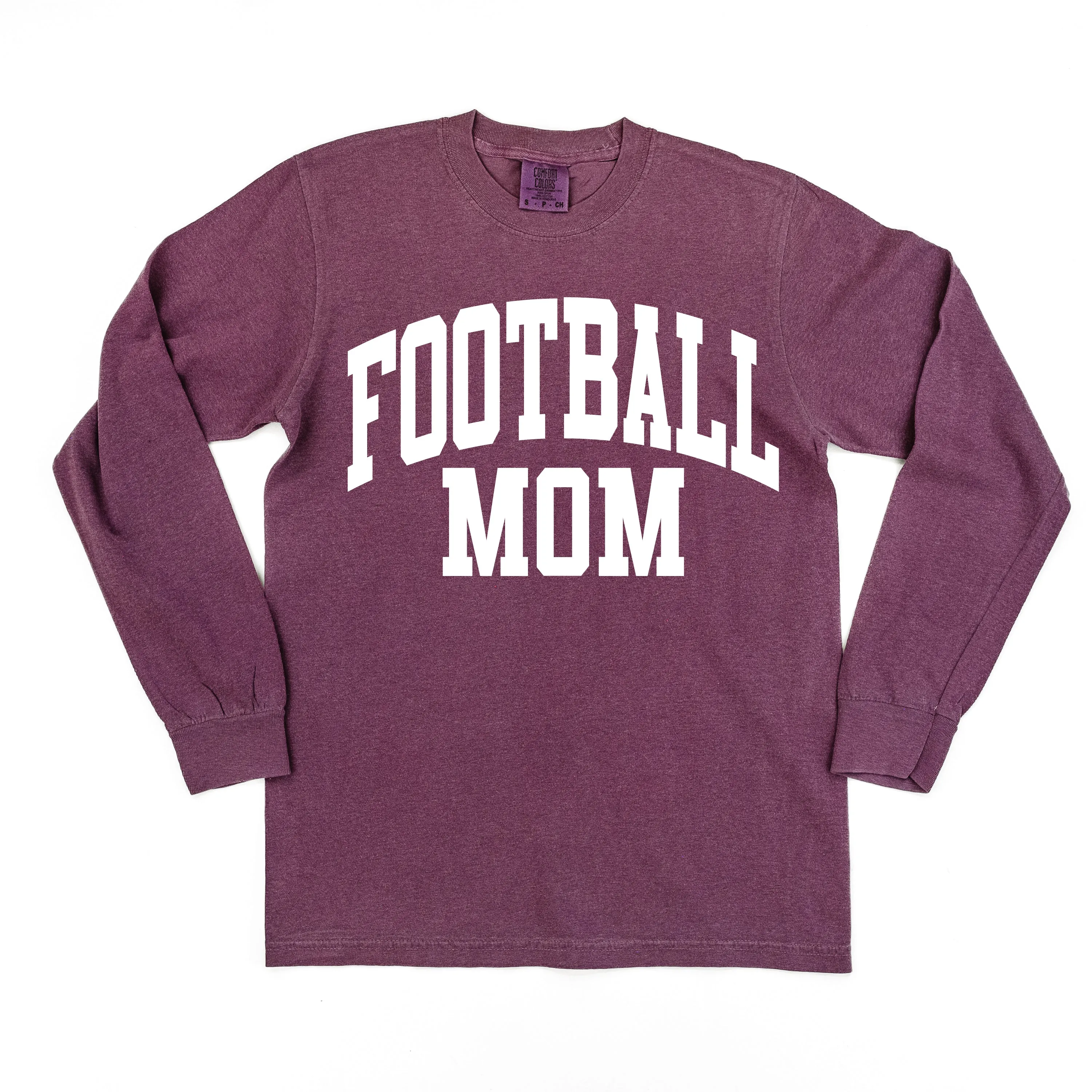 Varsity Style - FOOTBALL MOM - LONG SLEEVE COMFORT COLORS TEE