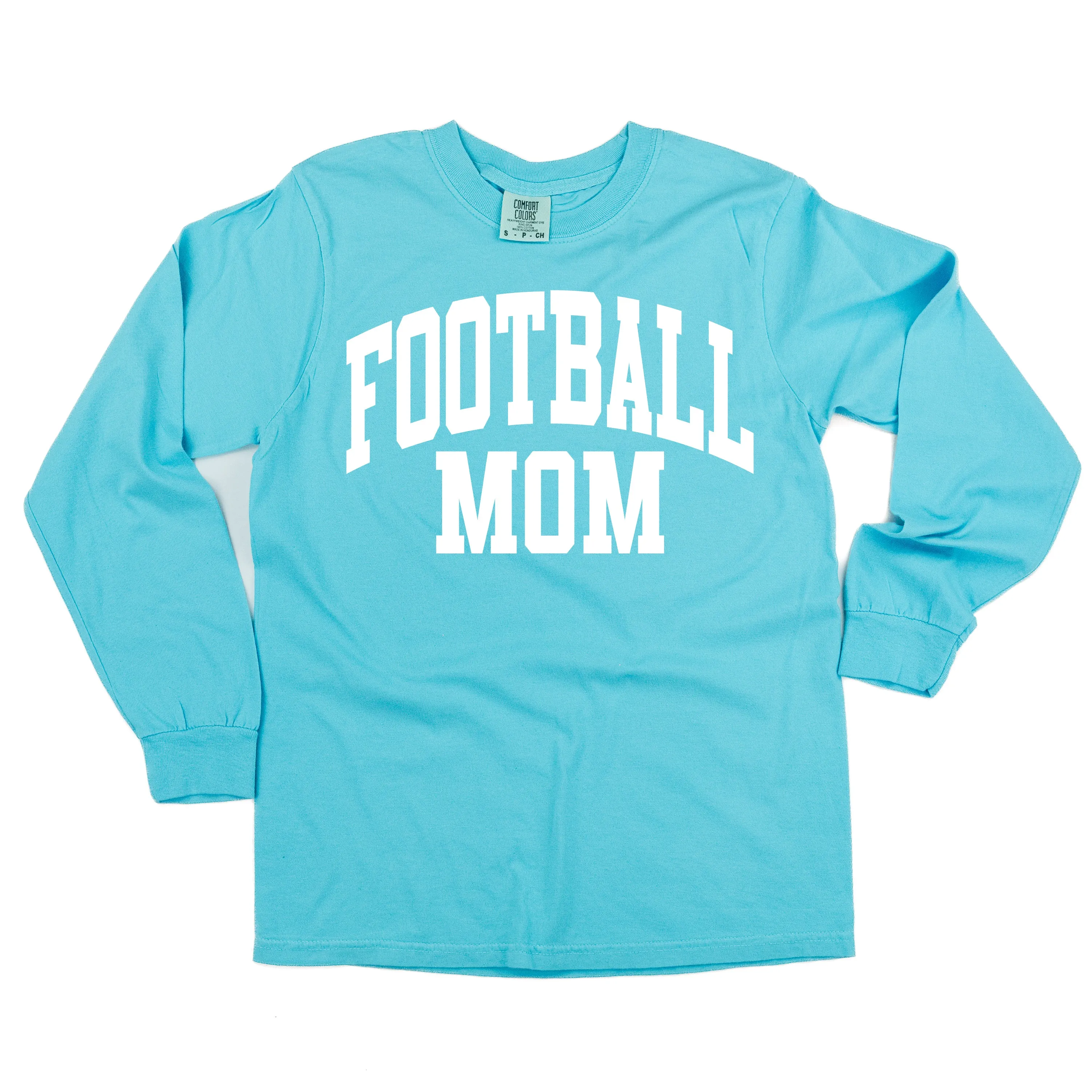 Varsity Style - FOOTBALL MOM - LONG SLEEVE COMFORT COLORS TEE