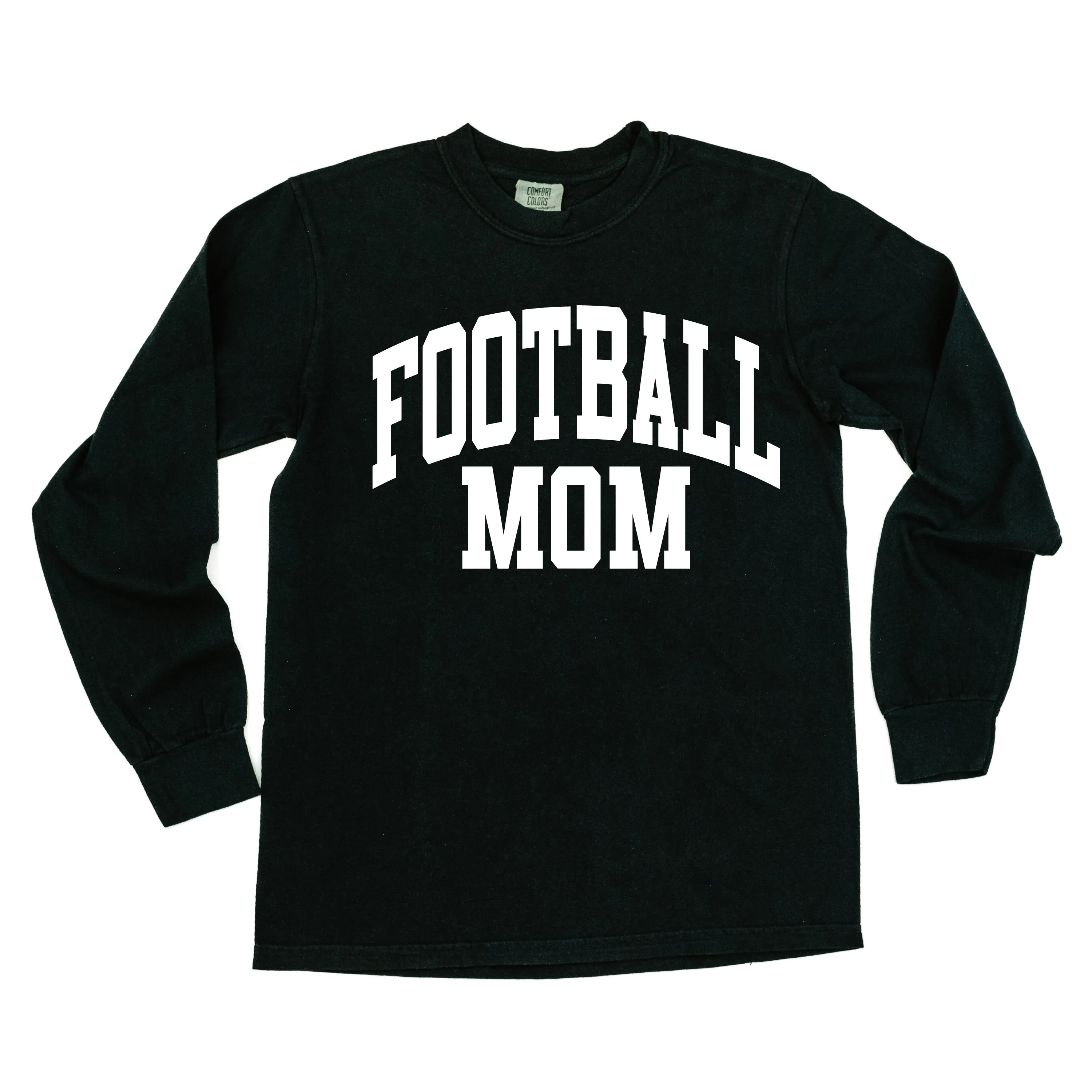 Varsity Style - FOOTBALL MOM - LONG SLEEVE COMFORT COLORS TEE