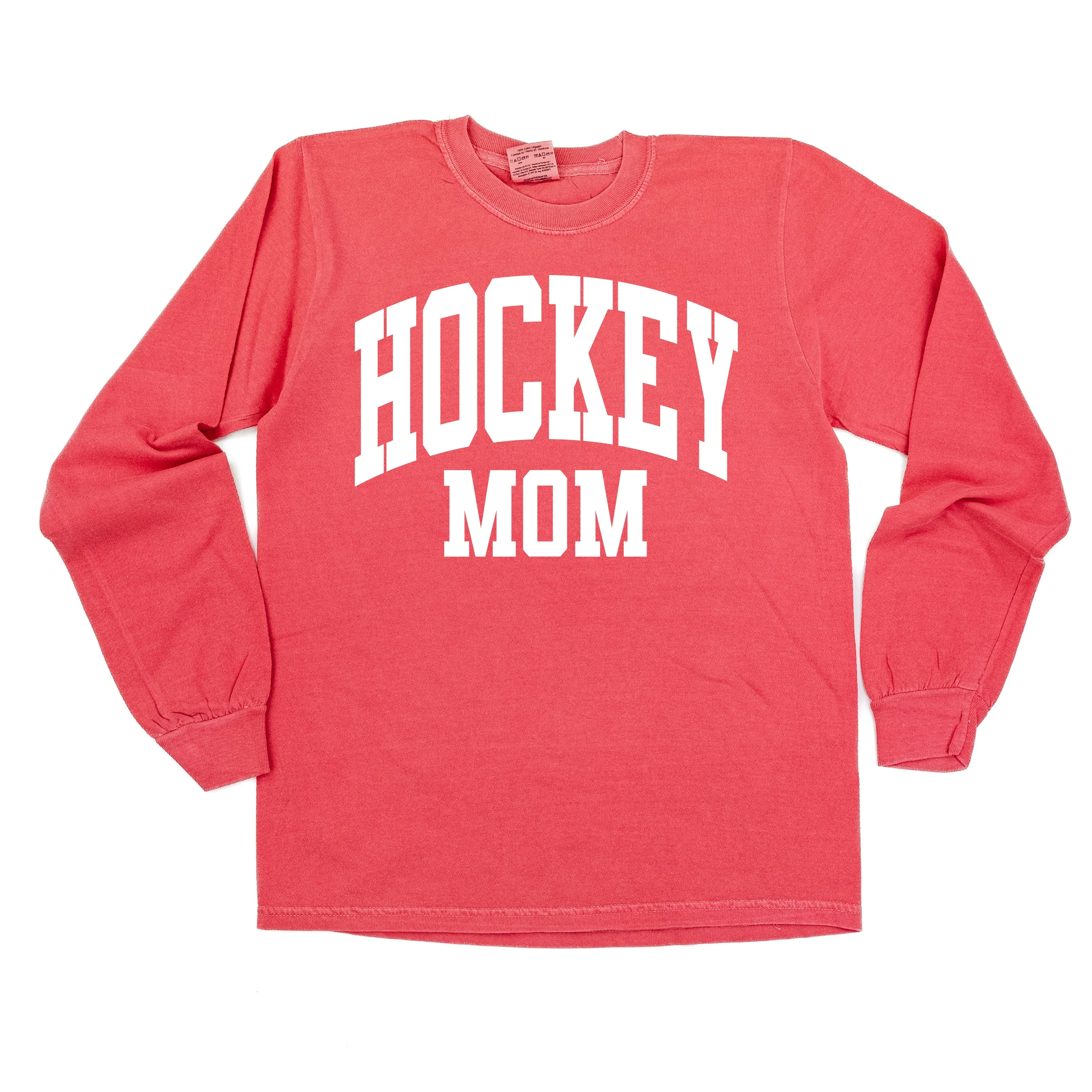 Varsity Style - HOCKEY MOM - LONG SLEEVE COMFORT COLORS TEE