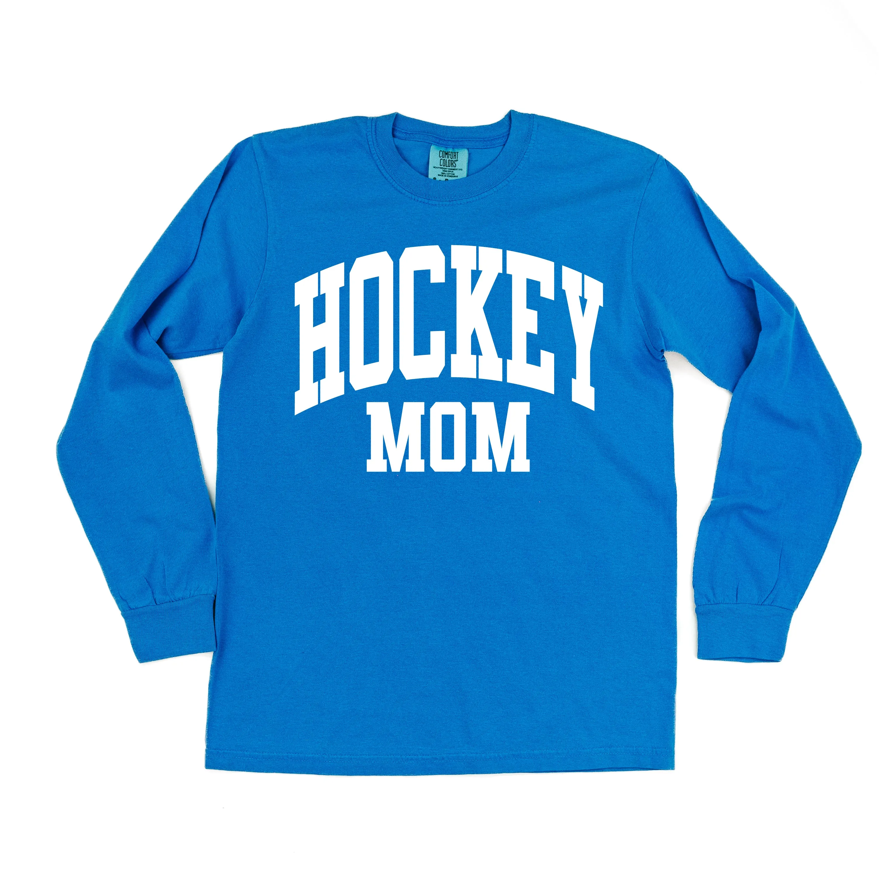 Varsity Style - HOCKEY MOM - LONG SLEEVE COMFORT COLORS TEE