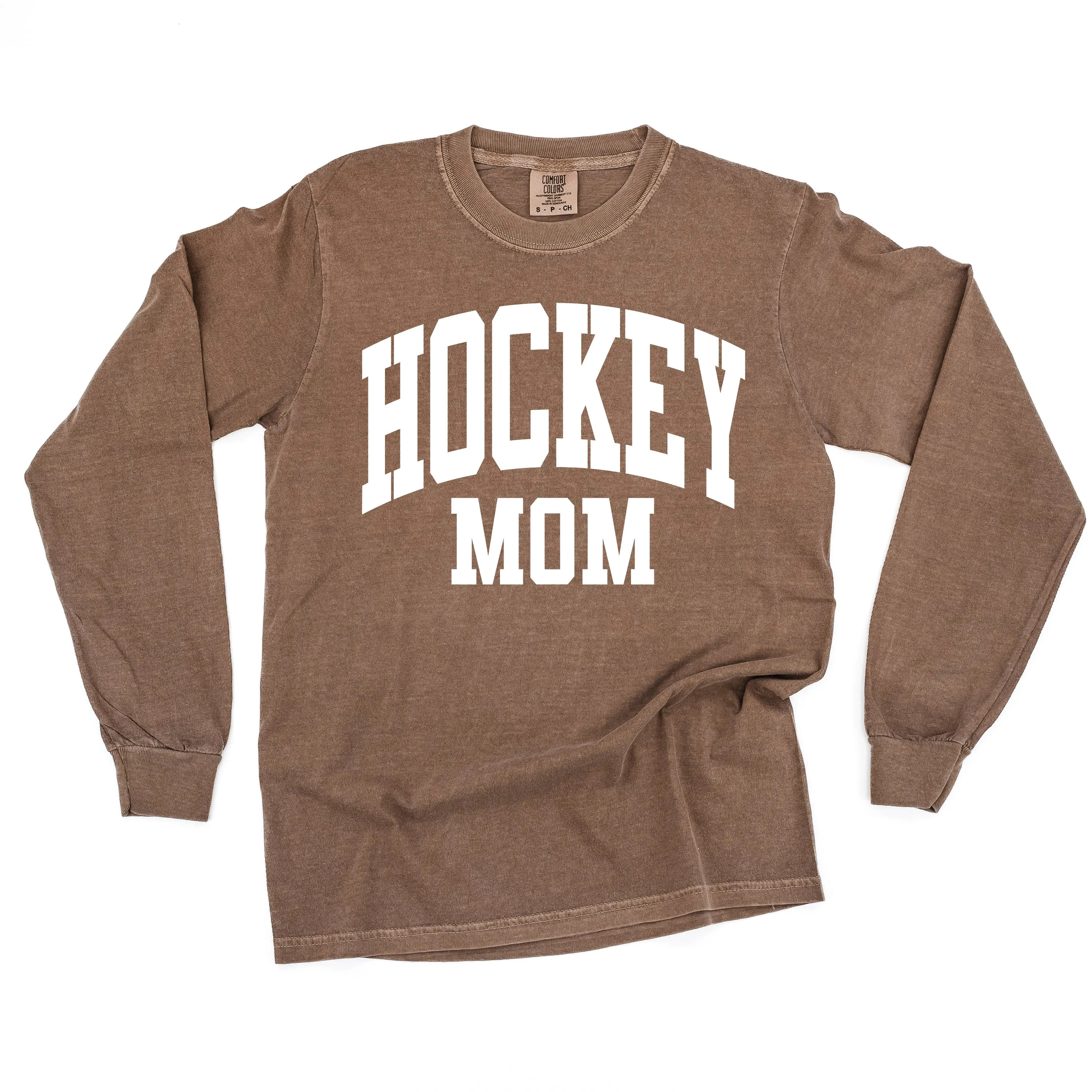 Varsity Style - HOCKEY MOM - LONG SLEEVE COMFORT COLORS TEE