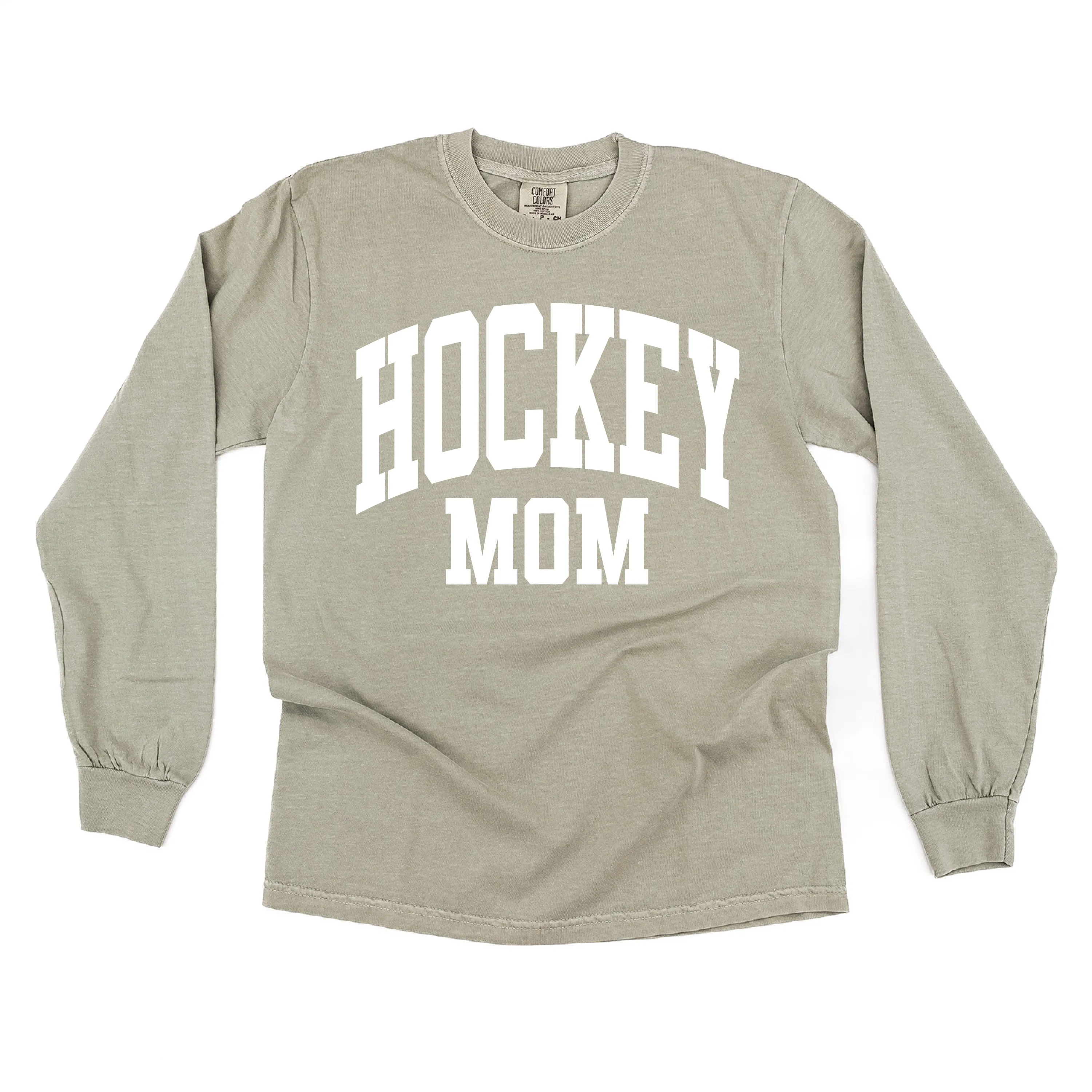 Varsity Style - HOCKEY MOM - LONG SLEEVE COMFORT COLORS TEE