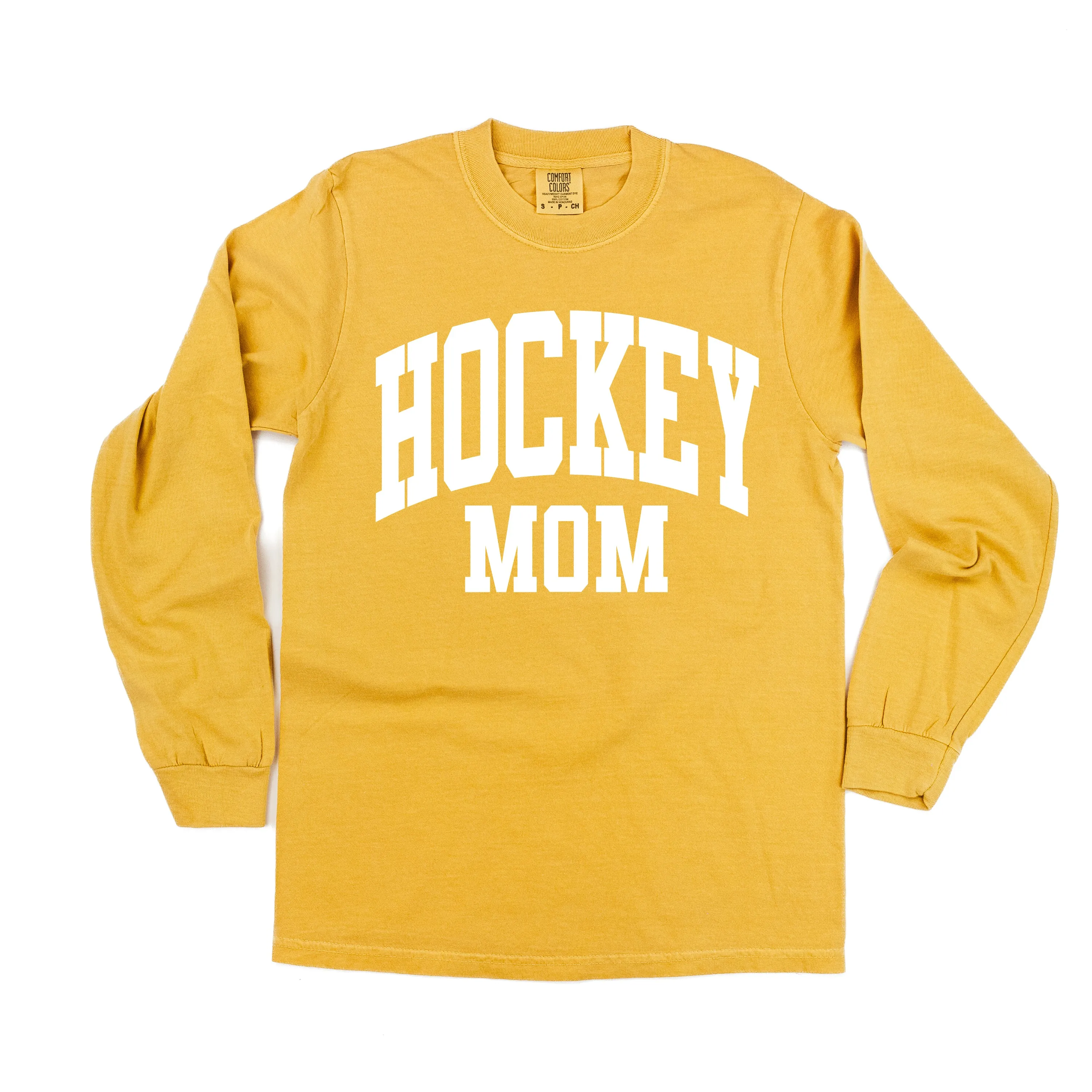 Varsity Style - HOCKEY MOM - LONG SLEEVE COMFORT COLORS TEE