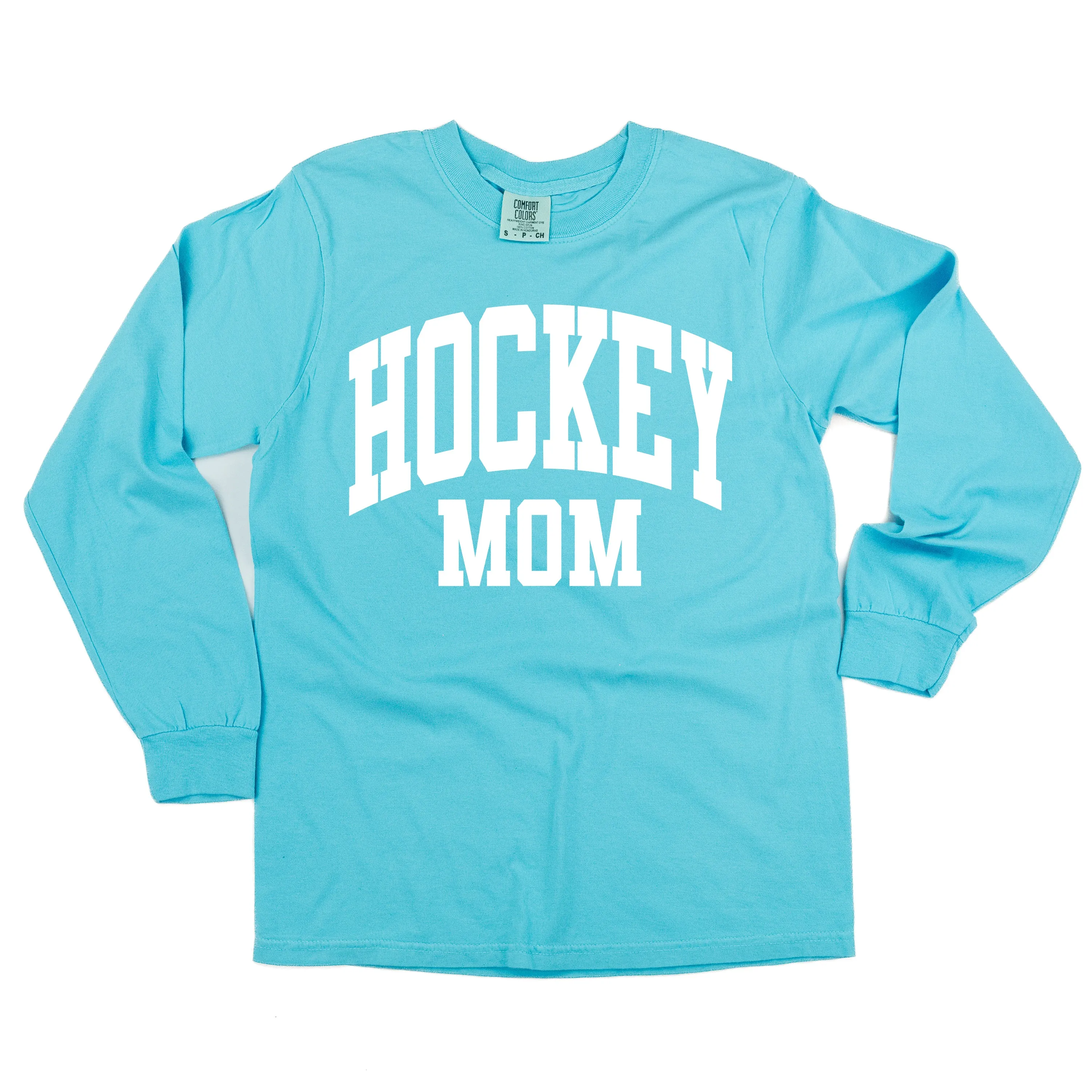 Varsity Style - HOCKEY MOM - LONG SLEEVE COMFORT COLORS TEE