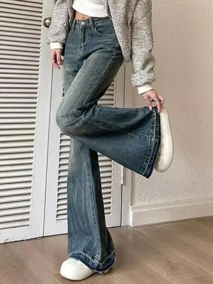 Vintage High Rise Flare Jeans