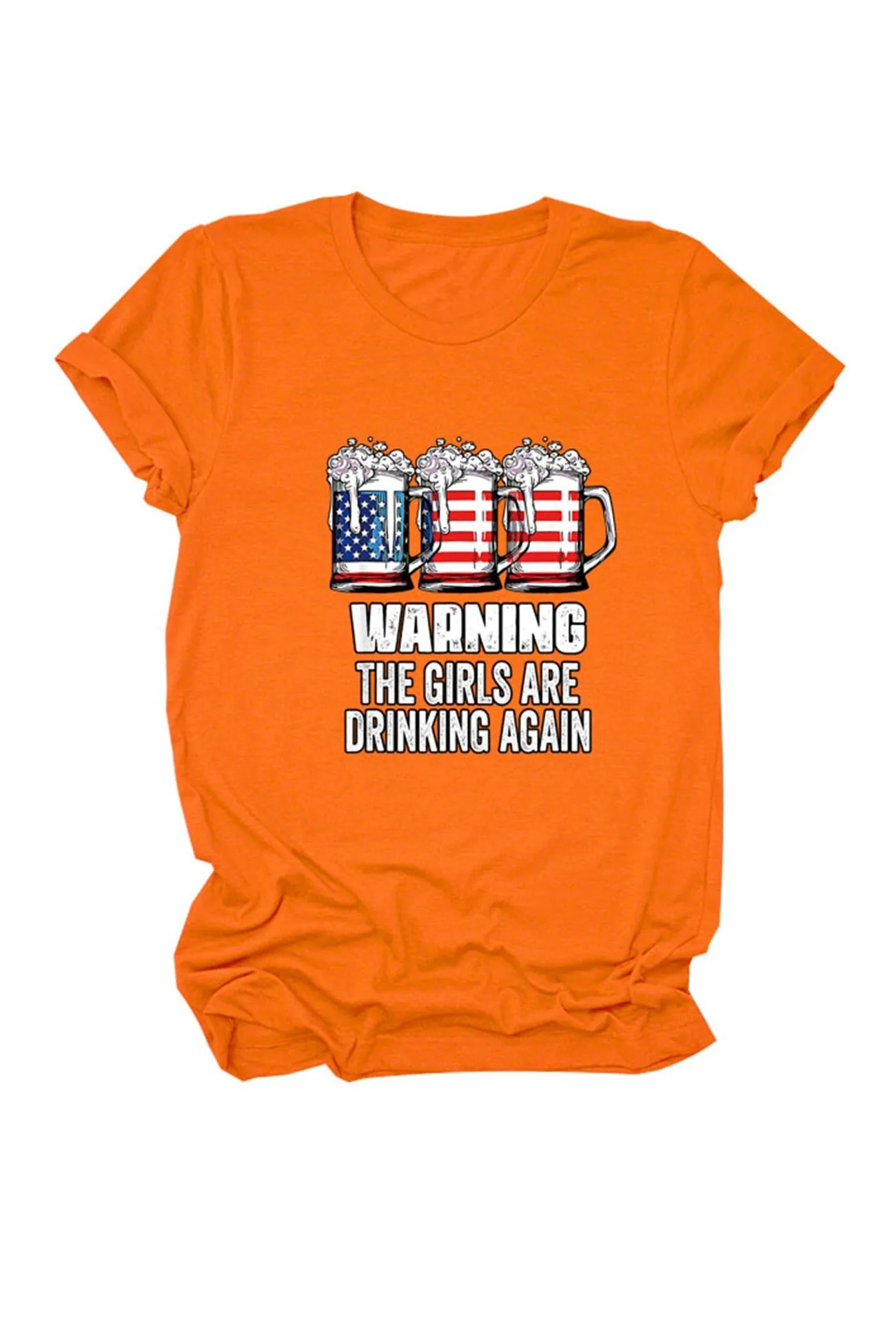 Warning The Girls Are Printed  T-Shirt