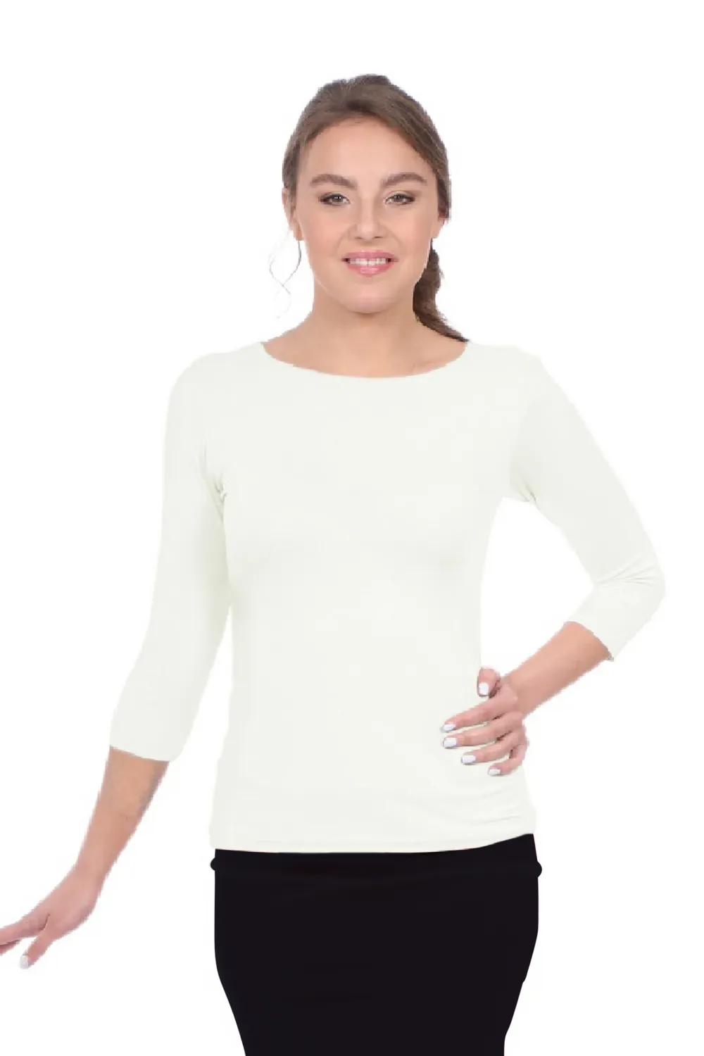 Women’s 3/4 Sleeve Layering Tee Style 1215