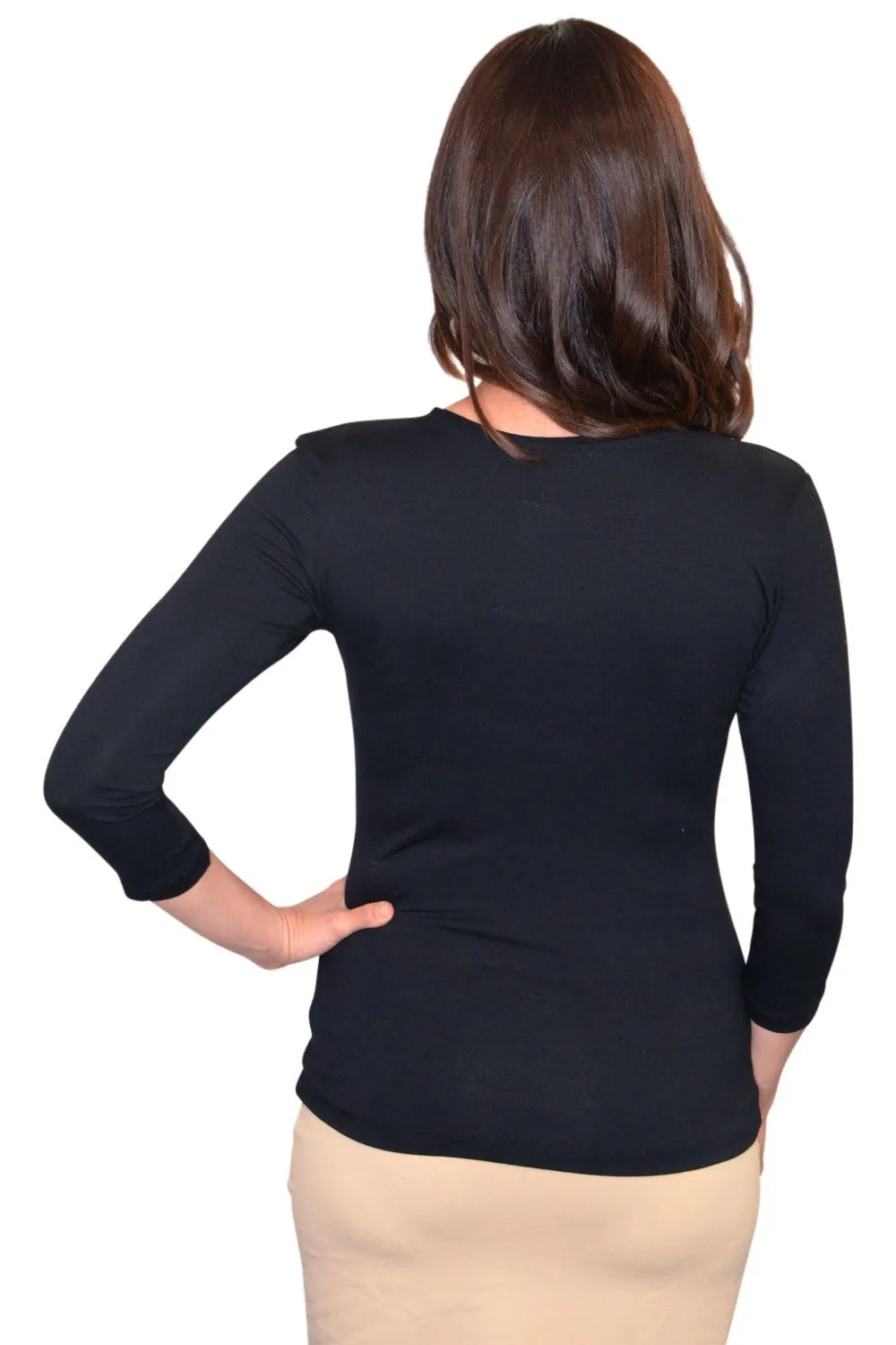 Women’s 3/4 Sleeve Layering Tee Style 1215